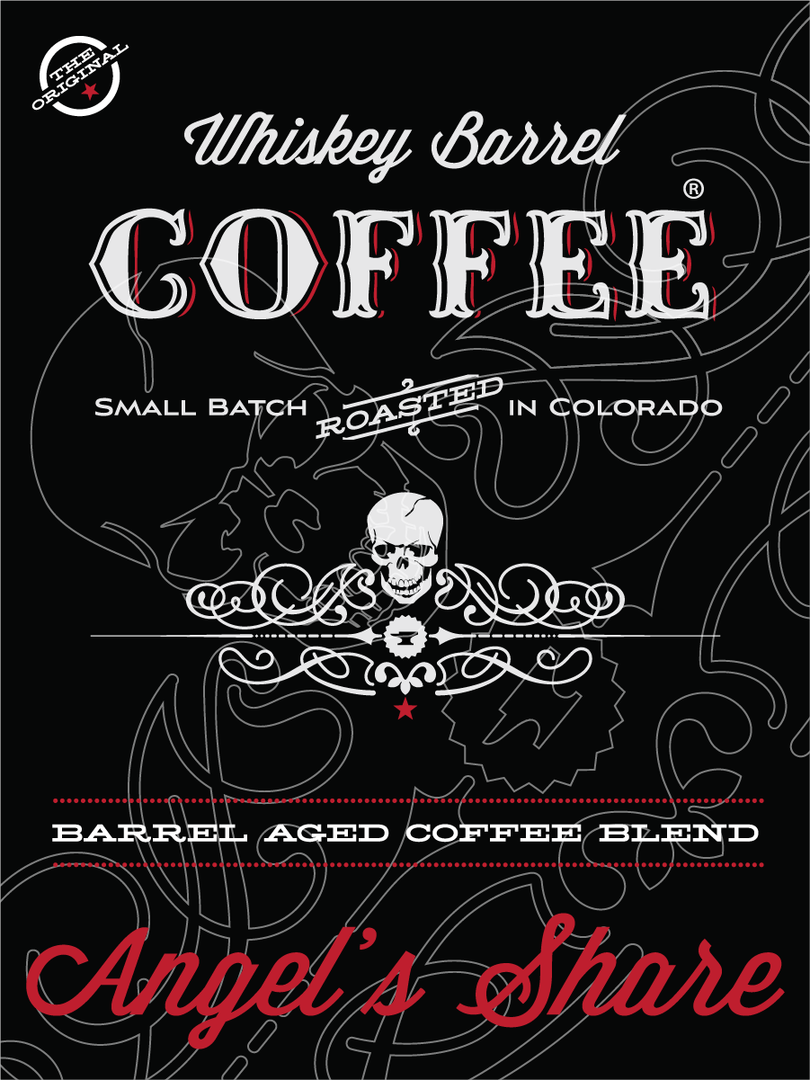 Angel's Share Barrel Aged Coffee Label