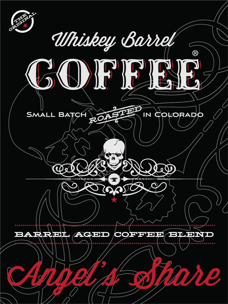 Angel's Share Barrel Aged Coffee Label
